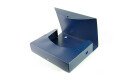 Папка-короб архивный  7 см Brauberg пластиковый на кнопке синий