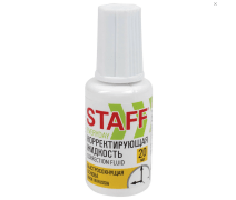 Корректирующая жидкость 20 мл STAFF Everyday, быстросохнущая