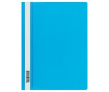 Папка скоросшиватель А4 160 мкм, СТАММ , голубая с прозр. верхом