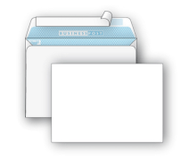 Конверт С6 114*162 мм, BUSINESSPOST, белый, стрип, 90 г