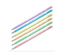 Карандаш ч/г Berlingo "Flexy Pastel" HB, с ластиком, трехгранный, заточен., пластиковый, ПВХ-бокс