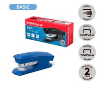 Степлер  № 24/6 и 26/6,ErichKrause ECO  до 30 листов, микс