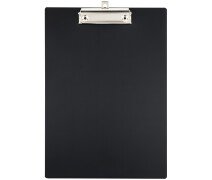 Планшет А4 пластик с зажимом СТАММ, 1000 мкм, черный