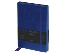 Ежедневник недатированный А5, 136л., кожзам, Berlingo "Western", с резинкой, синий