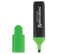 Маркер текстовый Brauberg Contract 1-5 мм зеленый, скошенный наконечник