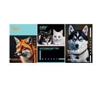 Тетрадь А4 48 л.  клетка BG "Poster", суперэконом