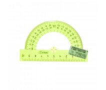 Транспортир 180гр 10см цвет ассорти Neon Cristal ТР210 Стамм/ПИФАГОР