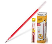 Стержень 0,5 мм 130 мм Brauberg цвет красный для гелевой ручки