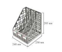Лоток вертикальный для бумаг Attache сборный 3 секции, серый