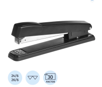 Степлер №24/6, 26/6 Attache до 30 листов черный