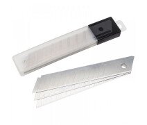 Запасные лезвия для канц ножей 18 мм, в упаковке 10 шт