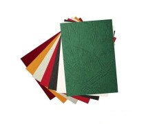 Обложки картон А4 220 г/м2 "Кожа", черные, пачка 100 шт.