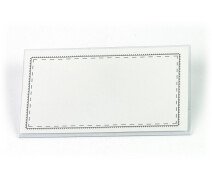 Бейдж 56*90 мм Sakura MC-25, с зажимом и булавкой