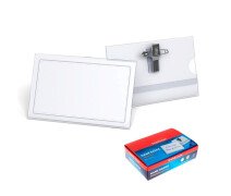 Бейдж горизонтальный 90х57мм ErichKrause, пластик