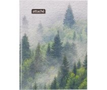 Тетрадь  А4 120л в клетку тв.обложка 7БЦ  Attache Economy Forest глянц лам