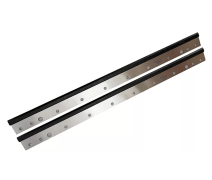 Смывочный нож-ракель для ROLAND 100, 715*65*0,5 мм, 9 отверстий, металл-резина