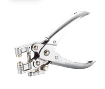 Дырокол на 1 отверстие для установки люверса (225143), диаметр отверстия 5 мм, до 30 листов, хром