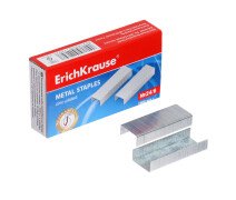Скобы для степлера ErichKrause № 24/6, 1000 штук, заточенные с усиленной пробивной способностью