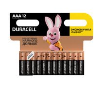 Батарейки AAA  Duracell Basic (LR03) алкалиновая,1шт