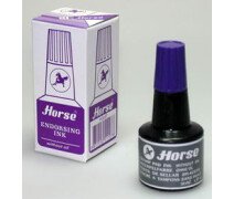 Краска штемпельная  30 мл Horse фиолетовая