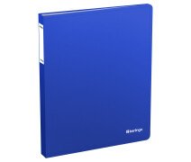 Папка с 80 вкладышами Berlingo "Soft Touch", 35мм, 800мкм, синяя, с внутр. карманом