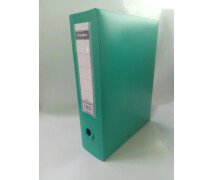 Короб архивный 120мм X12CM пластик на кнопке Tranbo зеленый