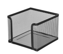Бокс для бумаги Attache черный, металл. 10.5x10.5x7.8 см