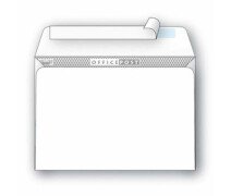 Конверт С5 162*229 мм, белый, стрип