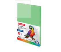 Бумага цветная А4 BRAUBERG, 80 г/м2, 100 л., интенсив, зеленая, для офисной техники