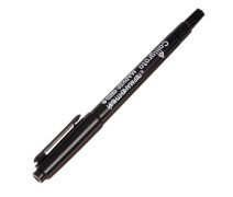 Маркер перманентный 0,7-2 мм Calligrata, двухсторонний, круглый, чёрный