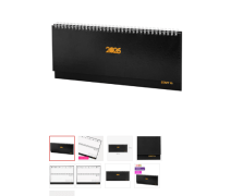 Планинг датированный 2026 300х130 мм, STAFF, гребень, обложка бумвинил, 64 л., черный