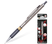 Карандаш автоматический 0,7 мм, BRAUBERG трехгранный корпус+грифели 12шт