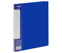 Папка на 2-х кольцах 40 мм СТАММ А4 , 700мкм, "Стандарт"синяя