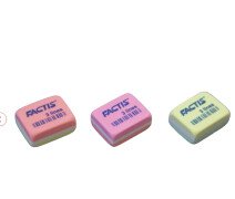 Ластик FACTIS 3 Lines (Испания), 30х24х13 мм, цвет ассорти, прямоугольный