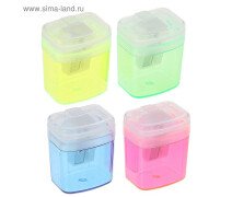 Точилка с контейнером "Офис", МИКС