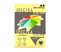 Бумага цветная А4, 80г, 160, Yellow, желтый, Sinar Spectra, пачка 500л