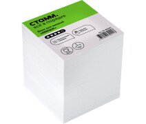 Блок для записи 9*9*9 см СТАММ "Имидж" белый