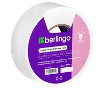 Клейкая лента двусторонняя Berlingo, 50мм*8м, на вспененной основе, 1мм