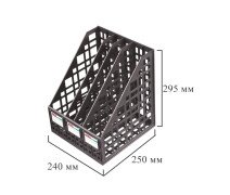 Лоток вертикальный Attache, сборный,4 отделения, черный