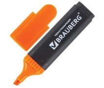 Маркер текстовый Brauberg Contract 1-5 мм оранжевый, скошенный наконечник