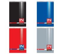 Блокнот А4, 80 л, INDAY, клетка, спираль