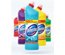 Средство чистящее и дезинфицирующее Domestos 1 л в ассортименте