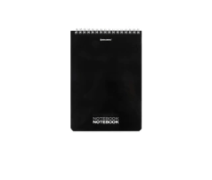 Блокнот А5 60 л BRAUBERG (146х206 мм), гребень, картон, жесткая подложка, клетка, Black