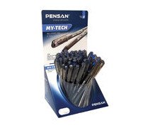 Ручка шариковая 0,7 мм PENSAN "My-Tech", СИНЯЯ, игольчатый узел,масляная