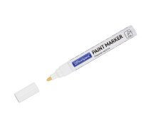 Маркер-краска лаковый (paint marker) OfficeSpace 4мм, нитро-основа, белый,