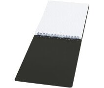 Блокнот А5 60л. на гребне BG "Base", черная пластиковая обложка, тиснение фольгой