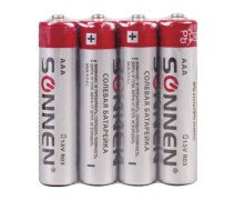 Батарейки AAA Sonnen R03, упаковка 4 шт