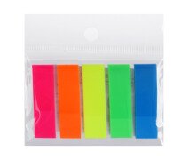Закладки пластик 12*45 мм, 5 цв. 20 л