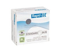 Скобы Rapid, 24/6, 5 000 шт, от 2 до 20 листов, Standard