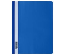 Папка скоросшиватель А4 160мкм, СТАММ , синяя с прозр. верхом